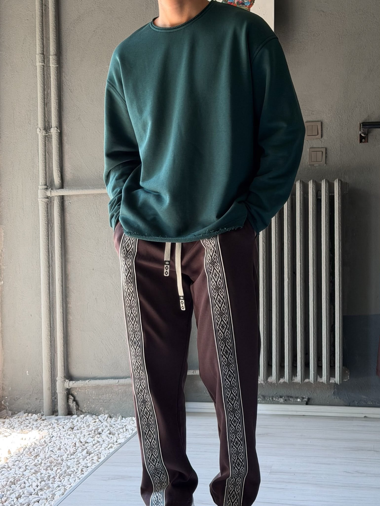Nakış Detaylı Baggy Pantolon