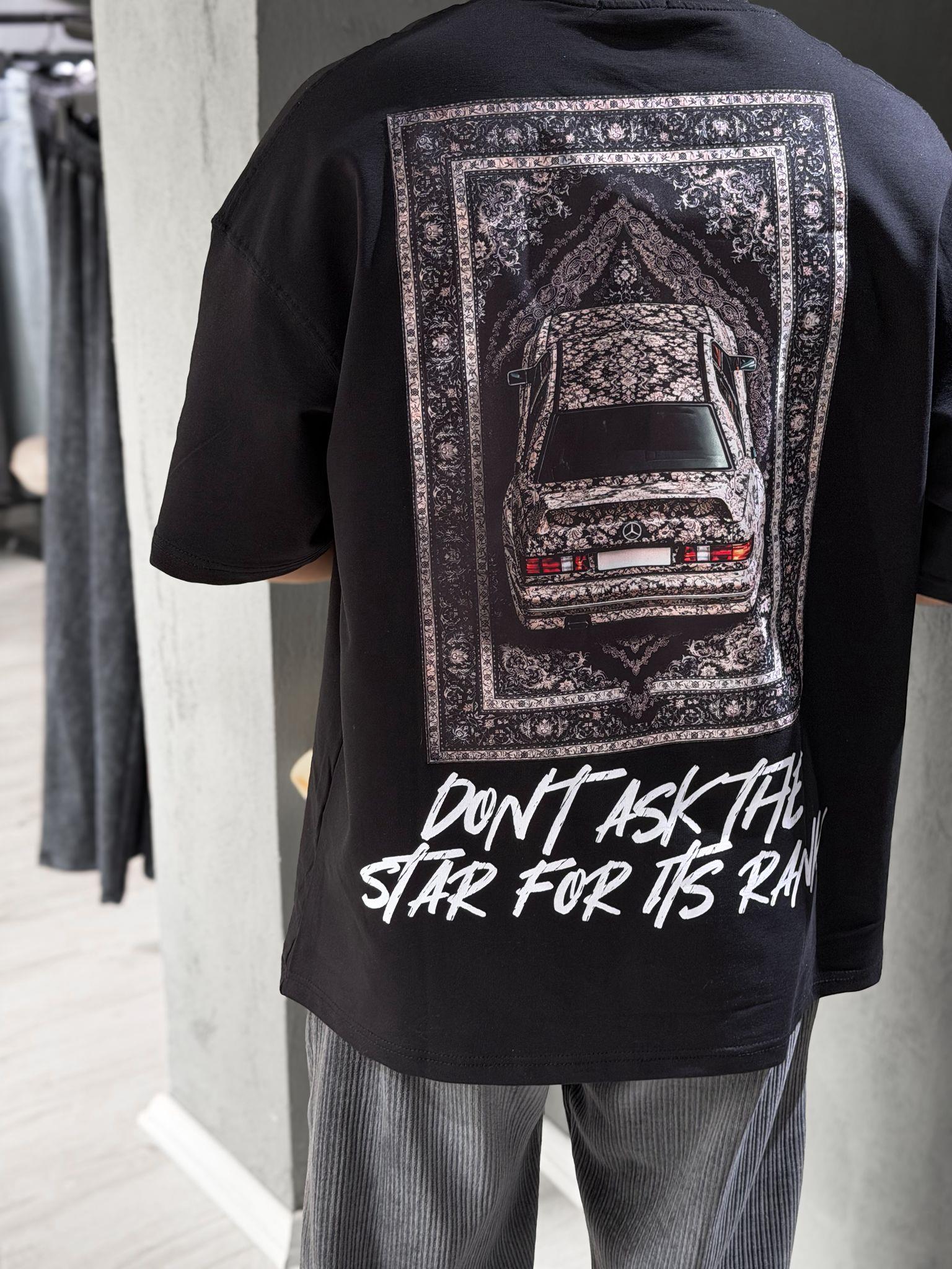 Oversize Baskılı Nakışlı T-shirt