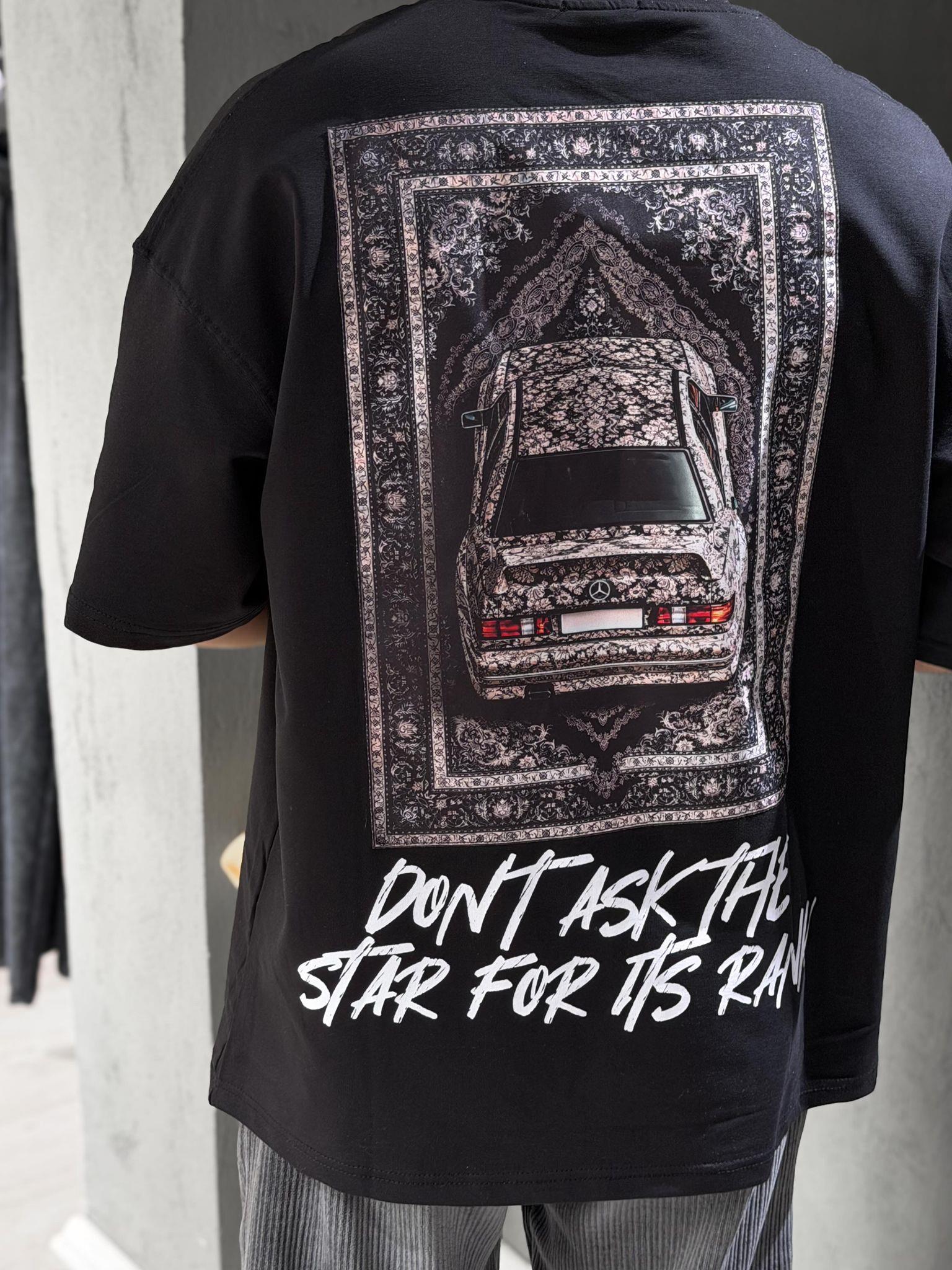 Oversize Baskılı Nakışlı T-shirt