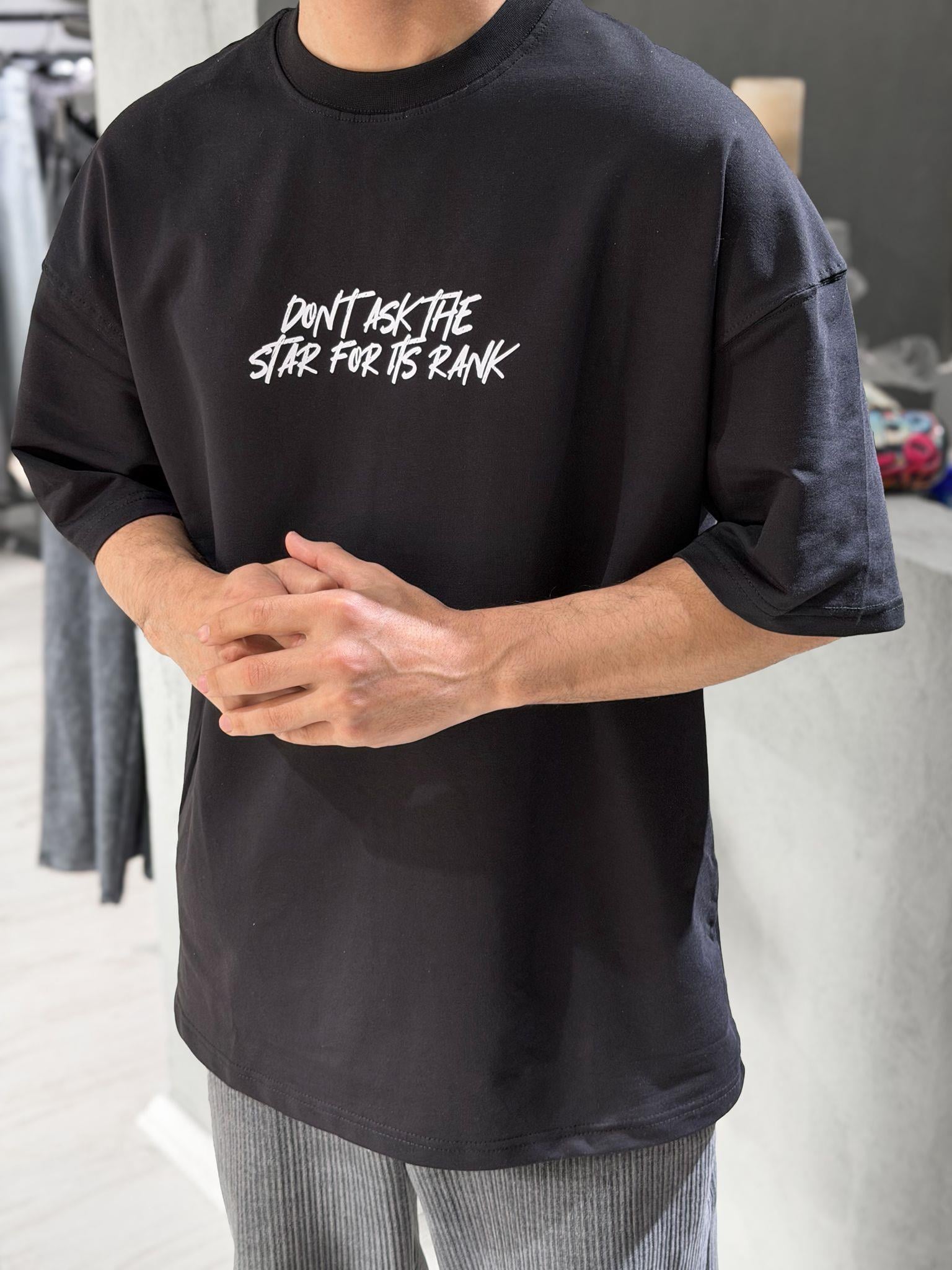 Oversize Baskılı Nakışlı T-shirt