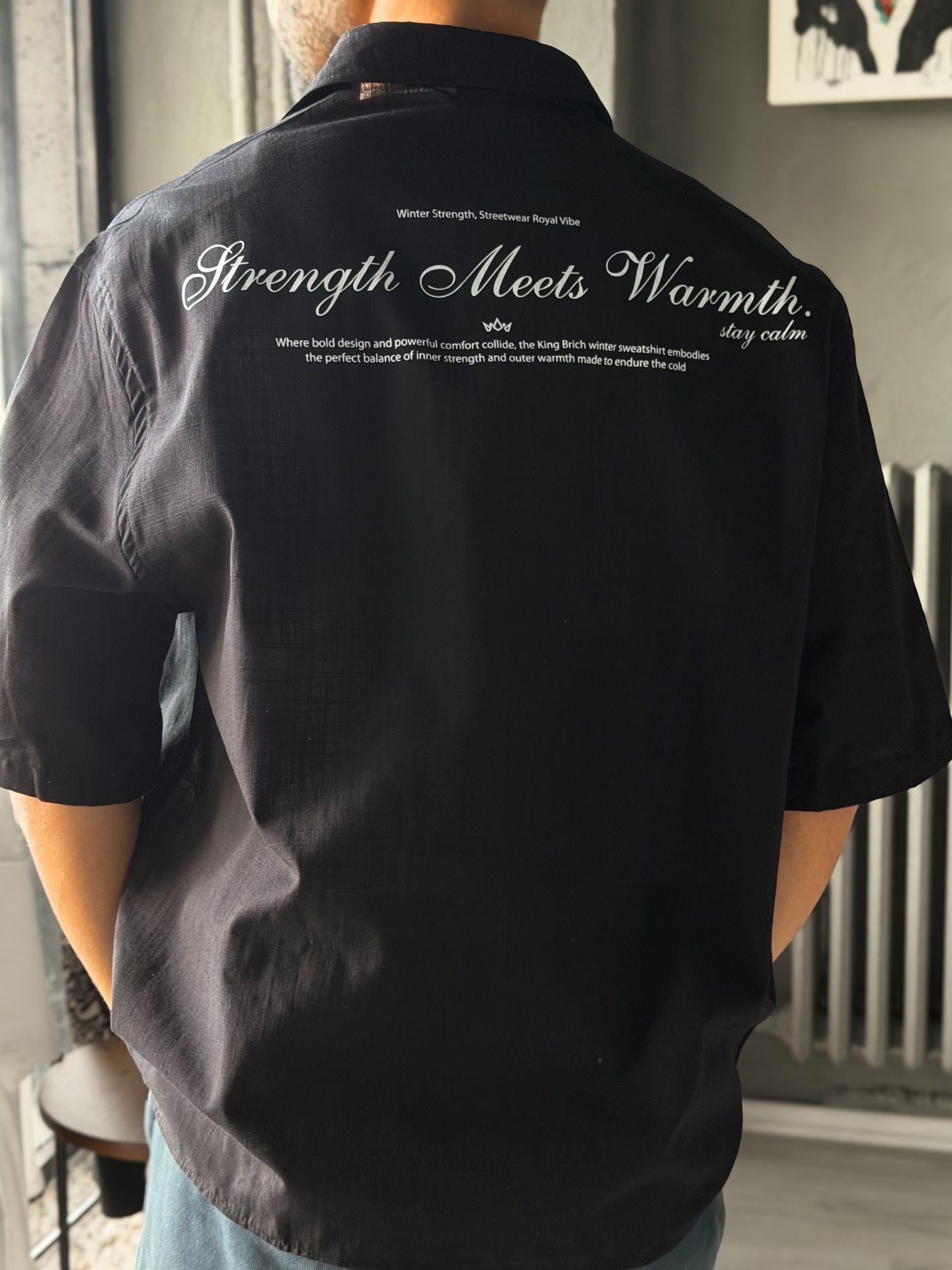 Oversize Detaylı Kısa Kollu Gömlek