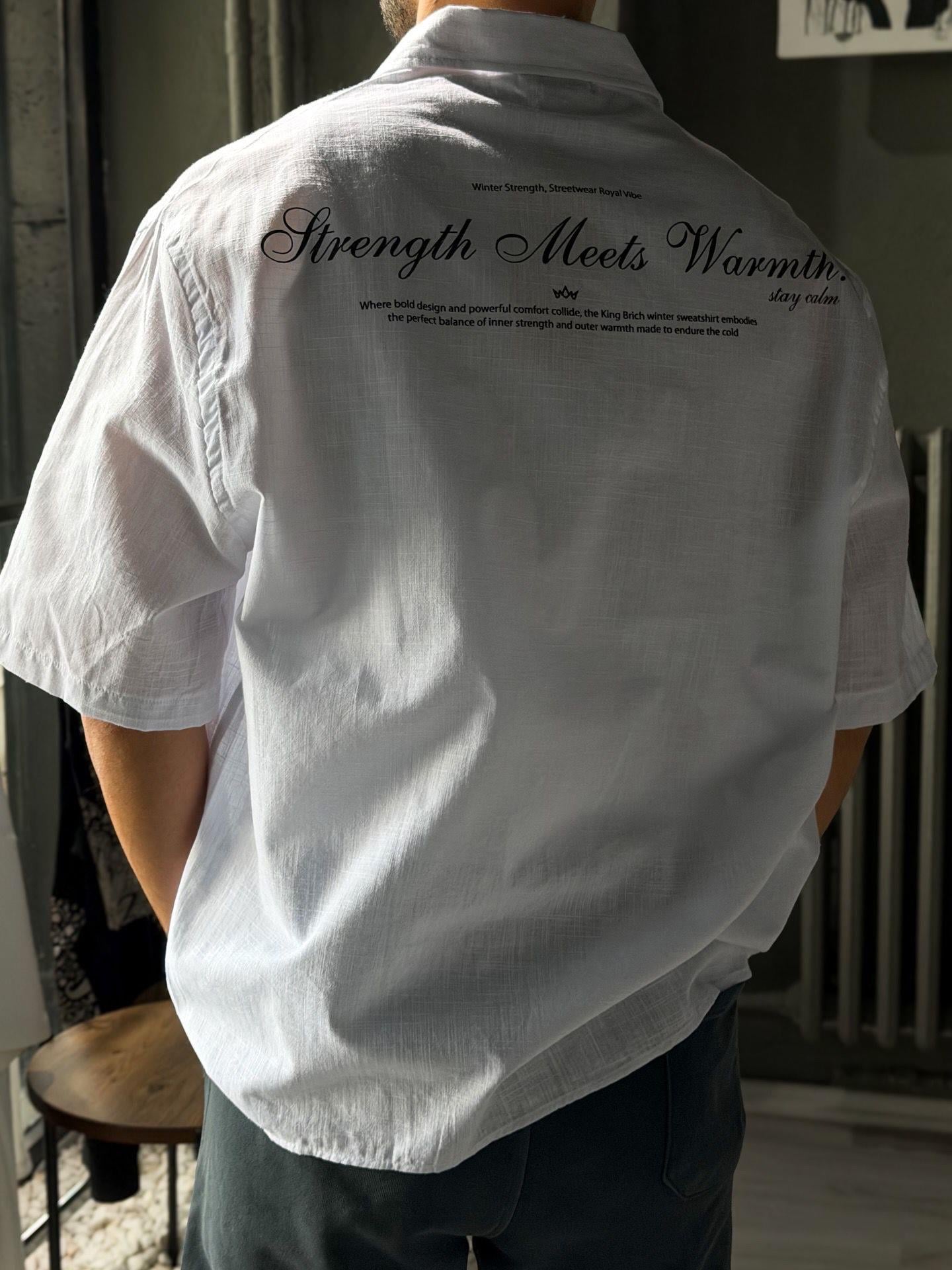 Oversize Detaylı Kısa Kollu Gömlek