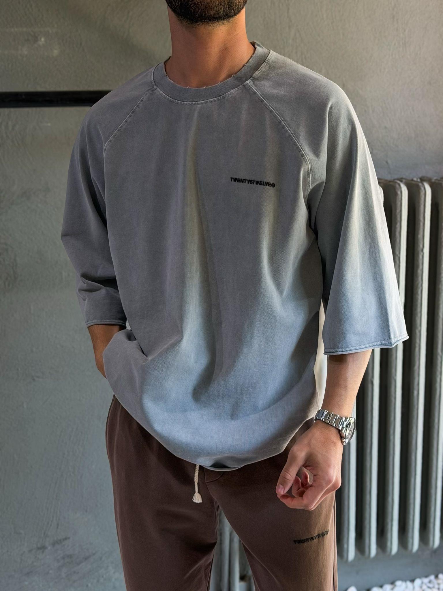 Oversize fakir kol yıkamalı t shirt