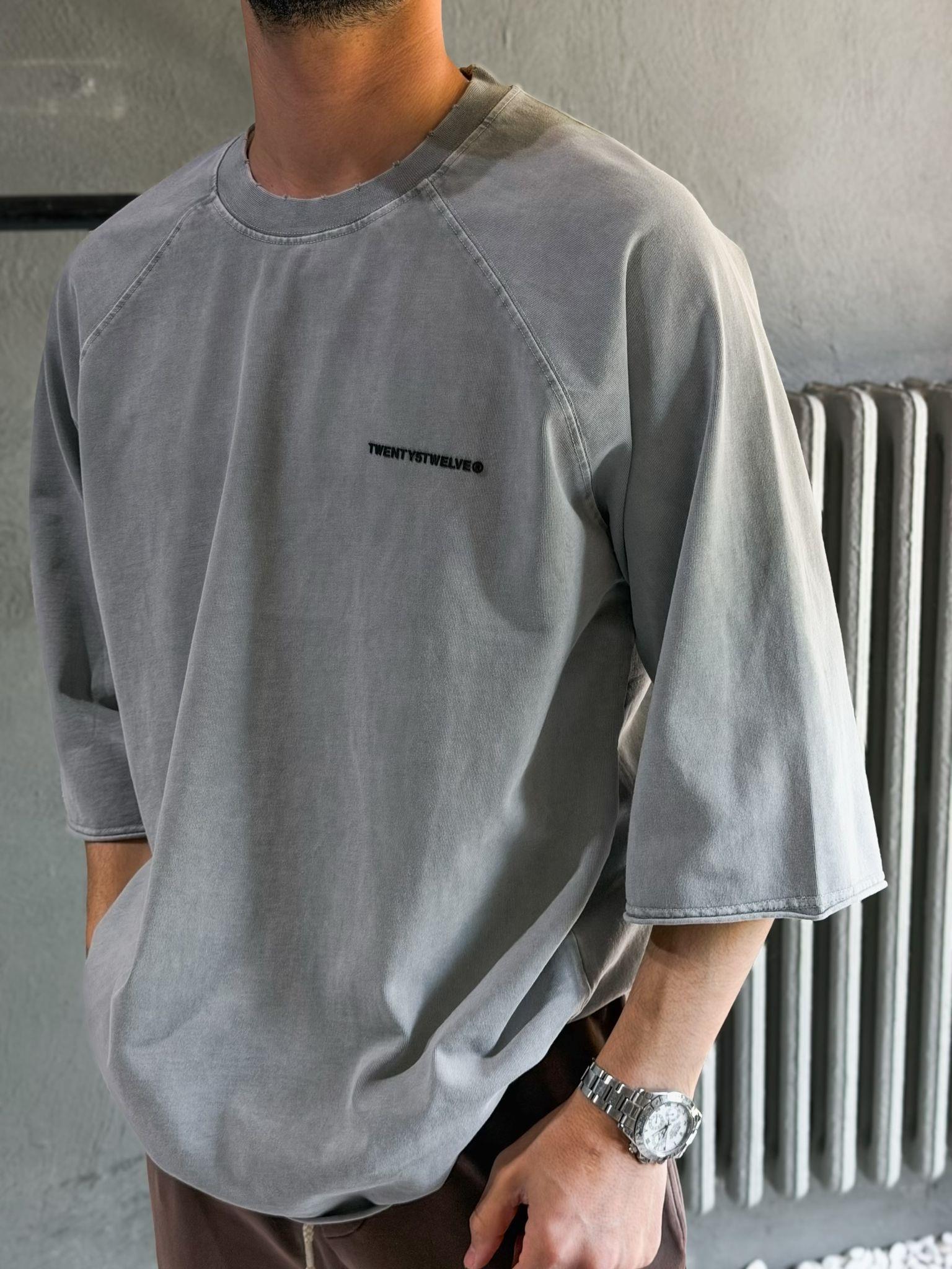 Oversize fakir kol yıkamalı t shirt