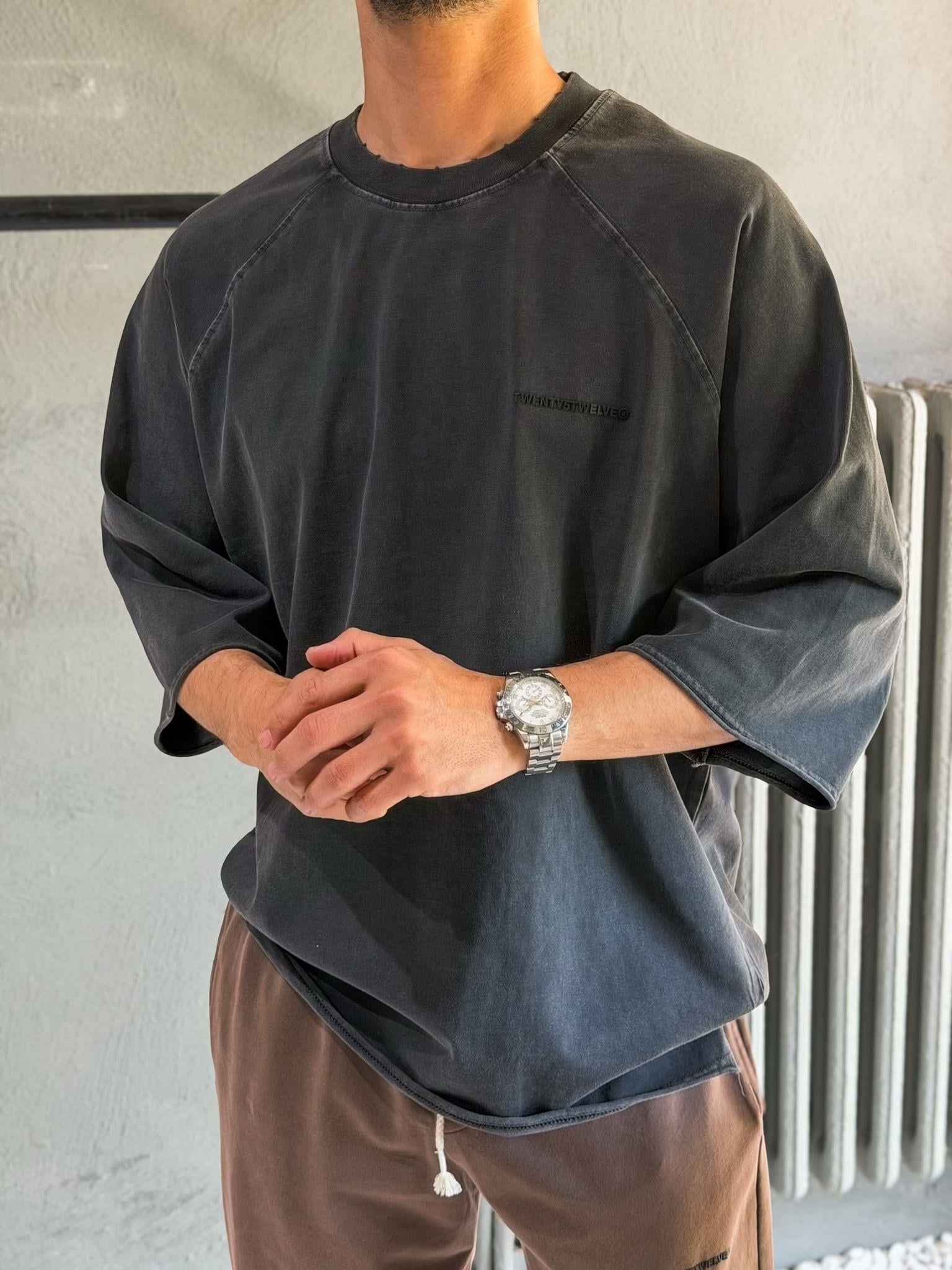 Oversize fakir kol yıkamalı t shirt2