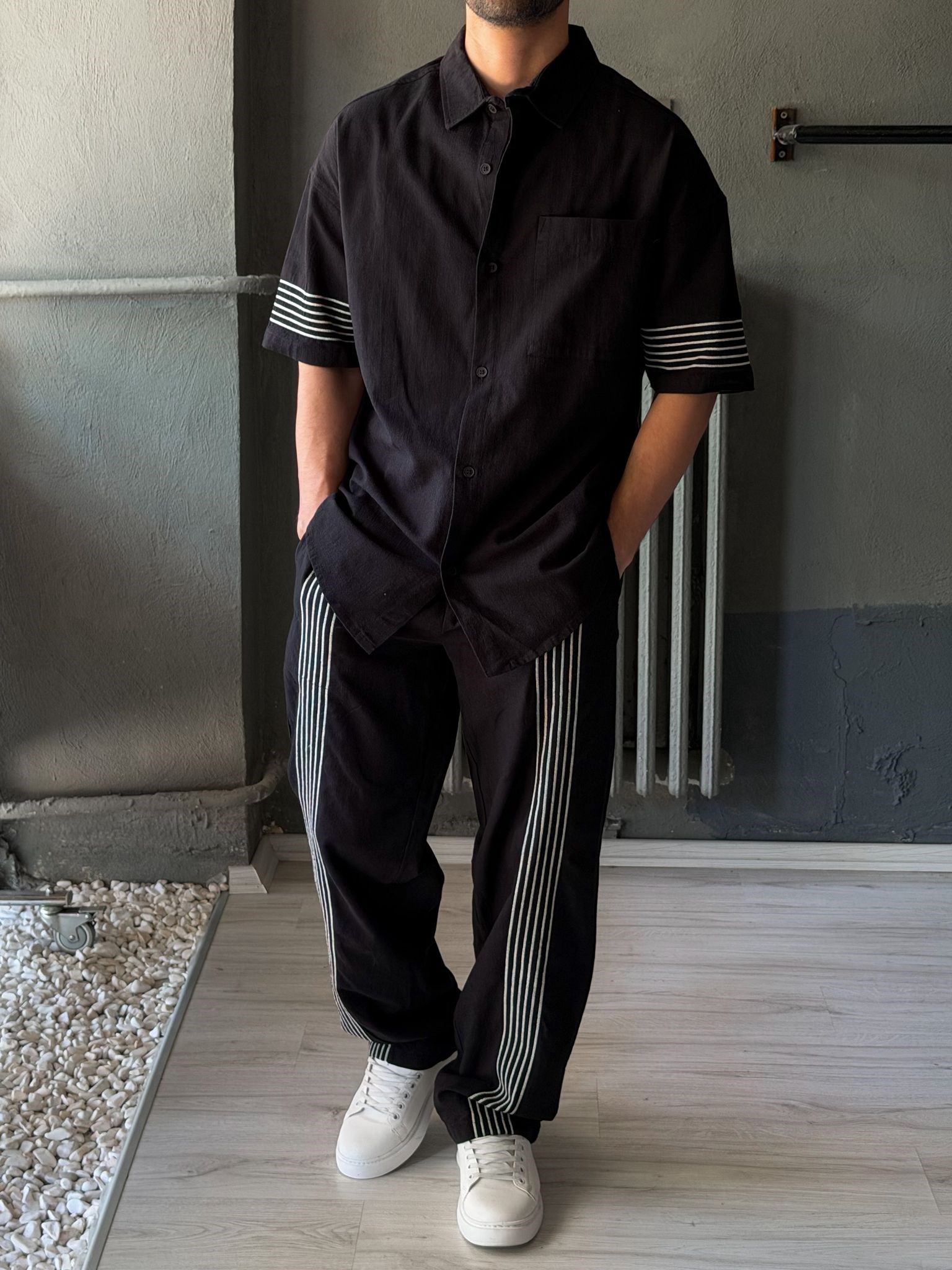 Oversize Gömlekli Alt-üst Takım