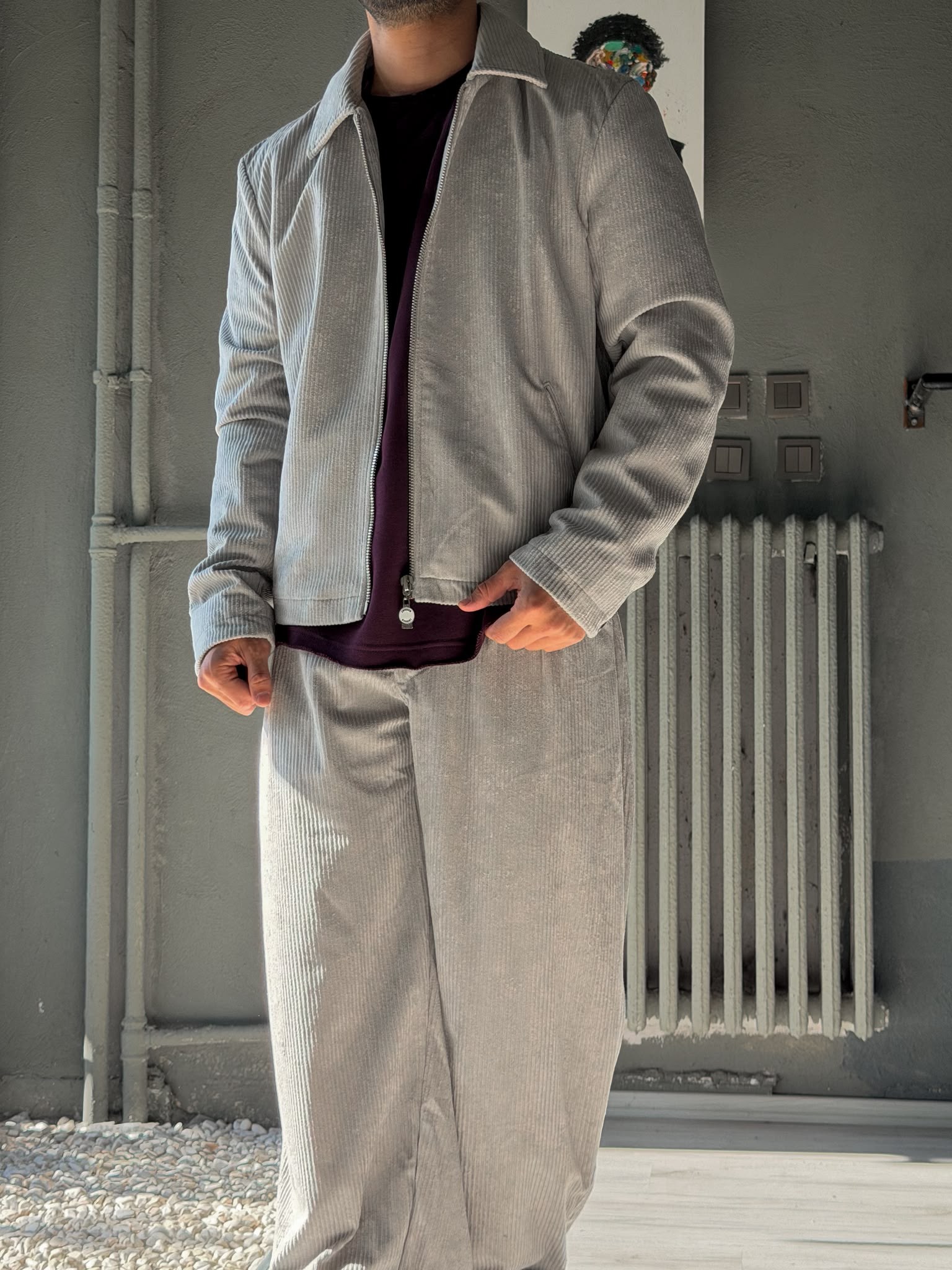 Oversize Kadife Kumaş Astarlı Alt-Üst Takım