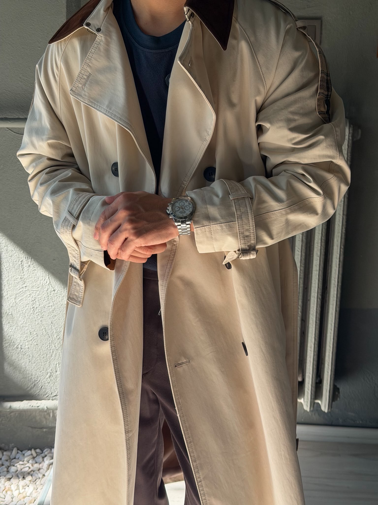 Oversize Mevsimlik İnce Kaban