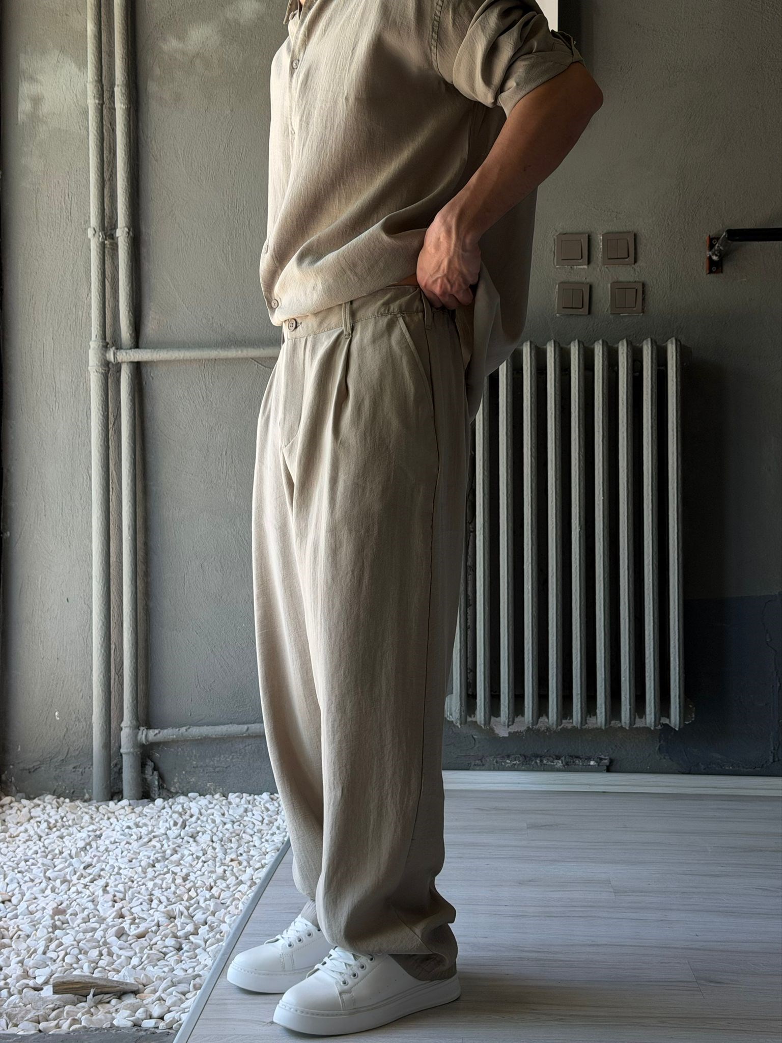 Oversize Modal Kumaş Alt-üst Takım