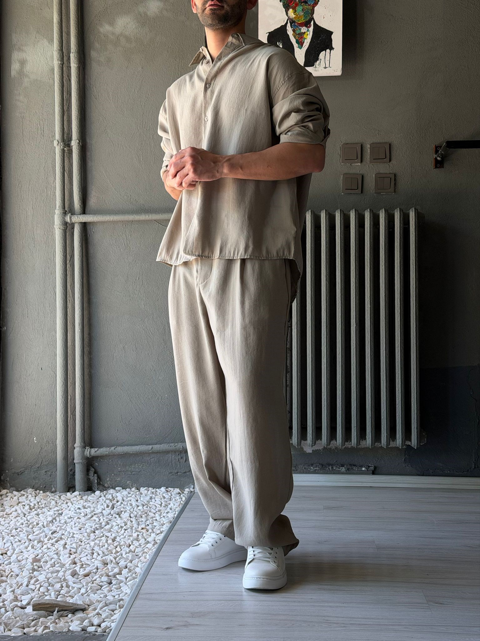 Oversize Modal Kumaş Alt-üst Takım