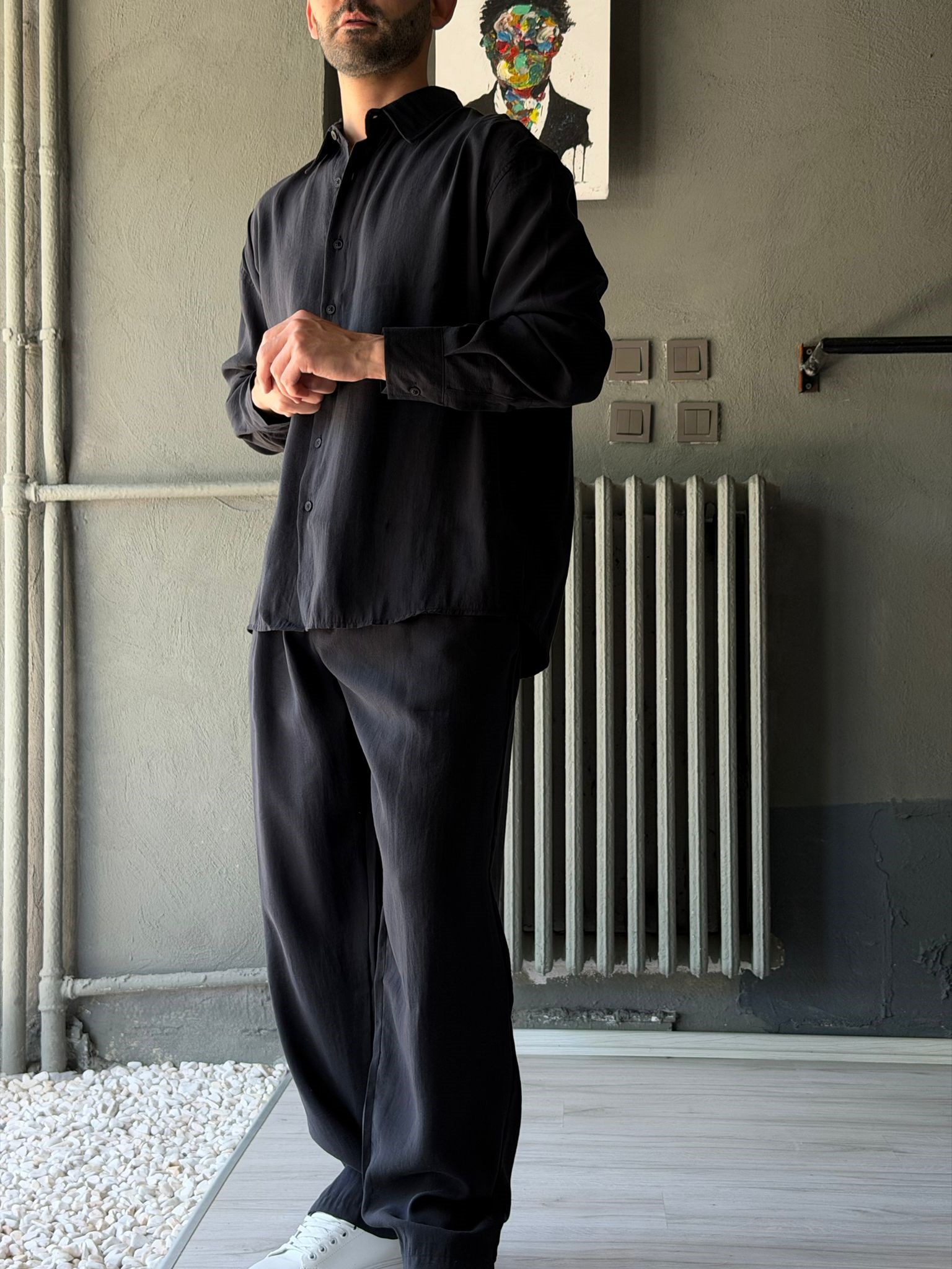 Oversize Modal Kumaş Alt-üst Takım