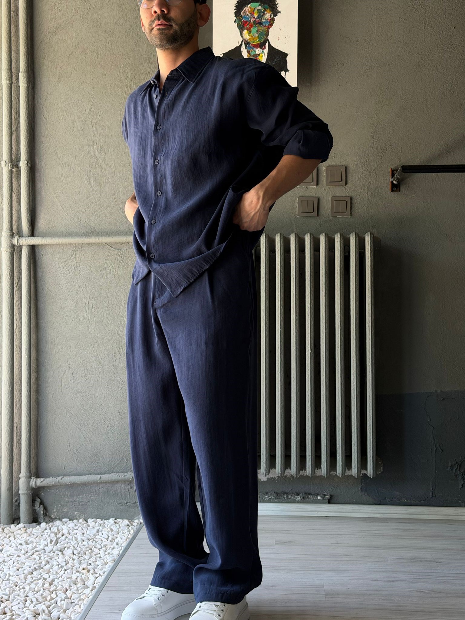Oversize Modal Kumaş Alt-üst Takım