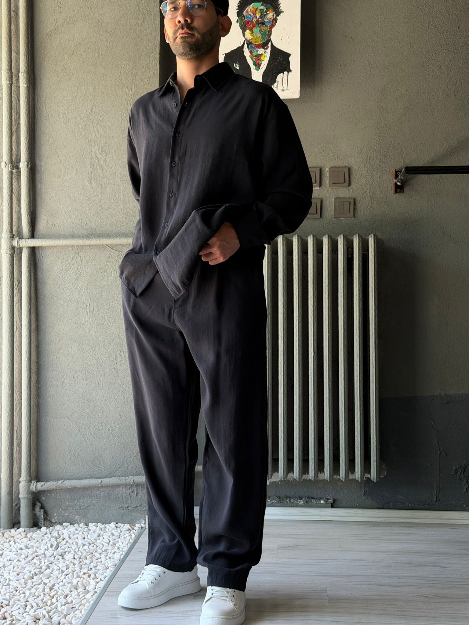 Oversize Modal Kumaş Alt-üst Takım