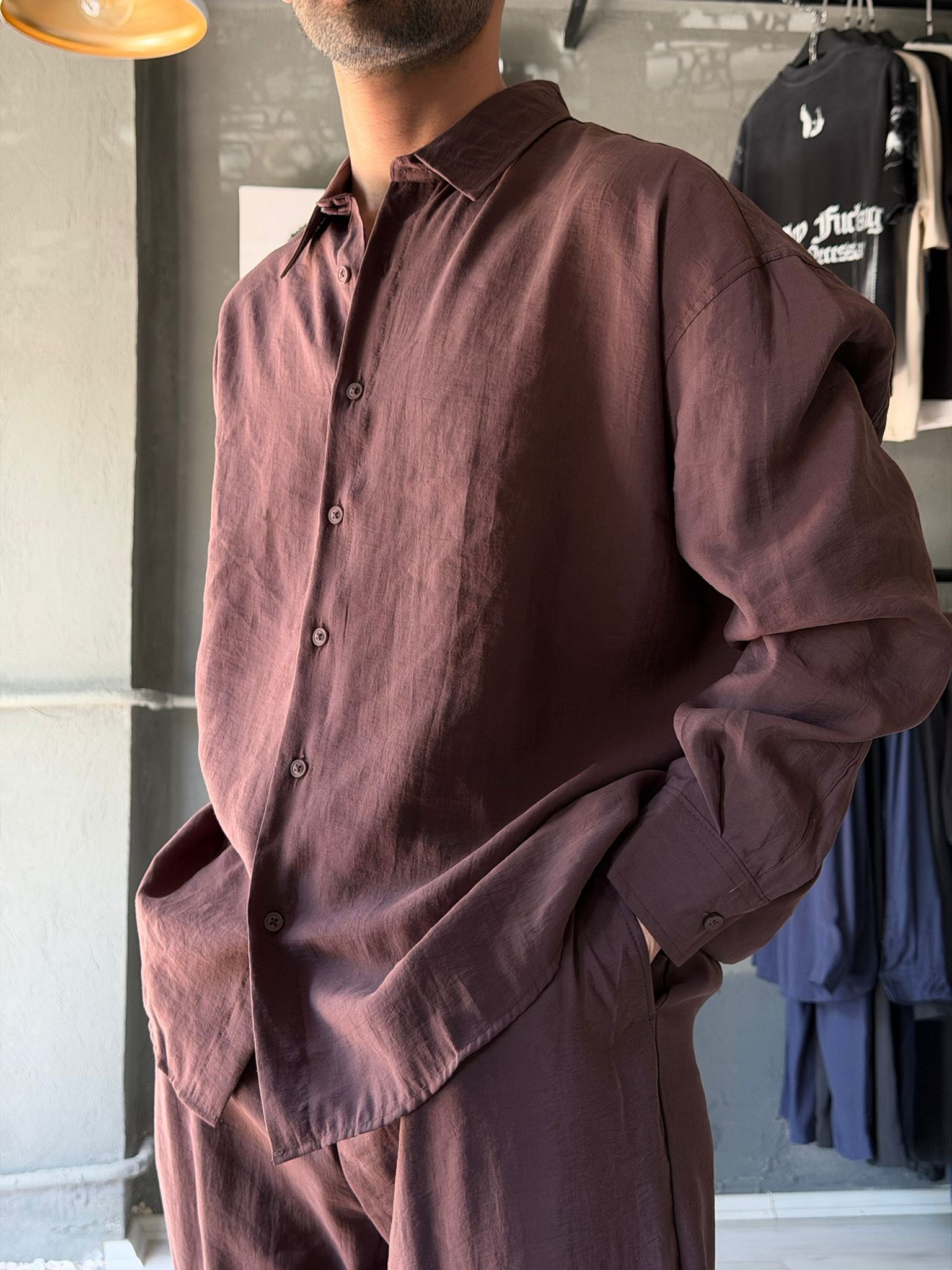 Oversize Modal Kumaş Alt-üst Takım