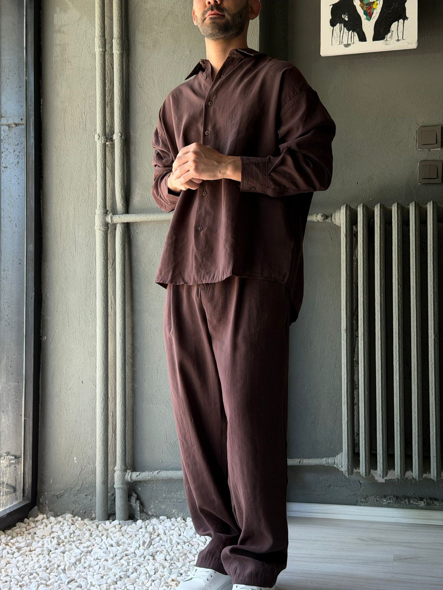 Oversize Modal Kumaş Alt-üst Takım