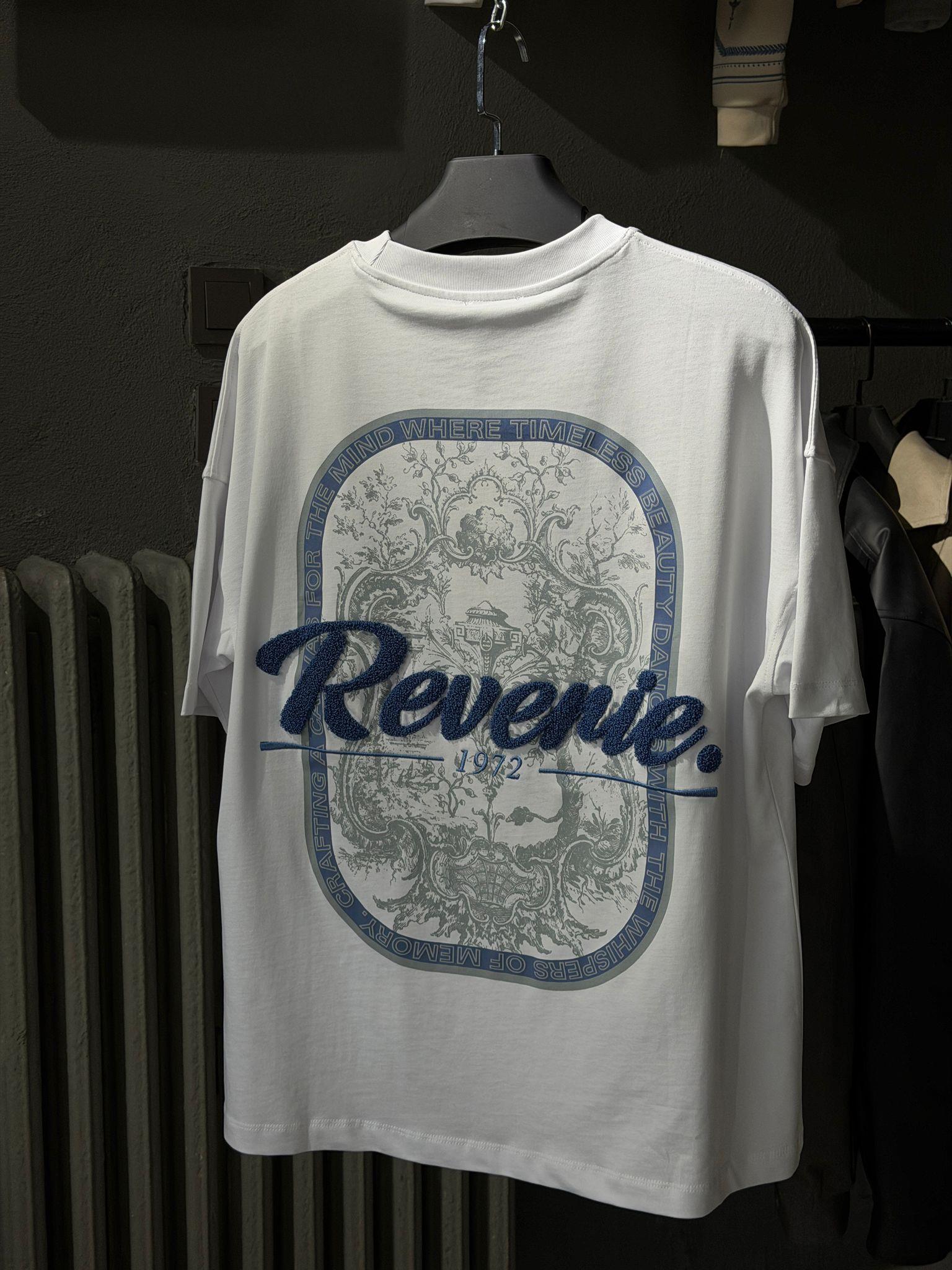 oversize punch print baskı ve nakış detaylı oversize t shirt