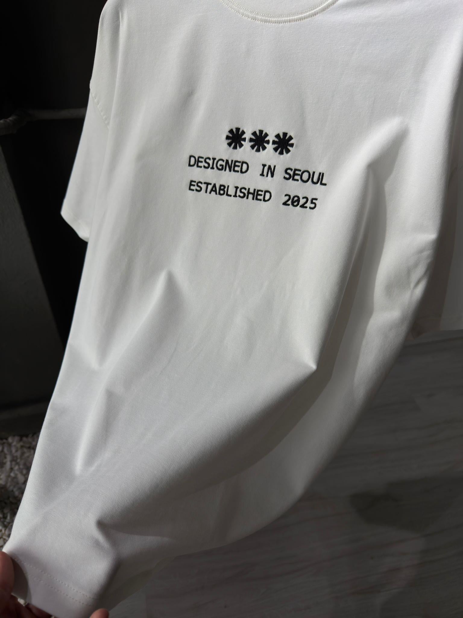 oversize punch print baskı ve nakış detaylı oversize t shirt