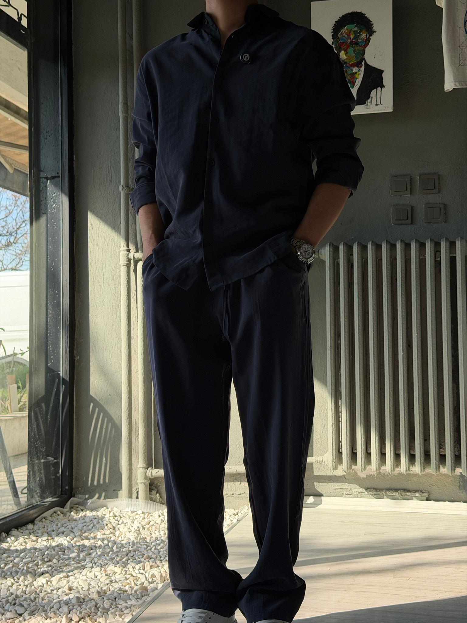 Oversize Tensel Kumaş Alt-üst Takım