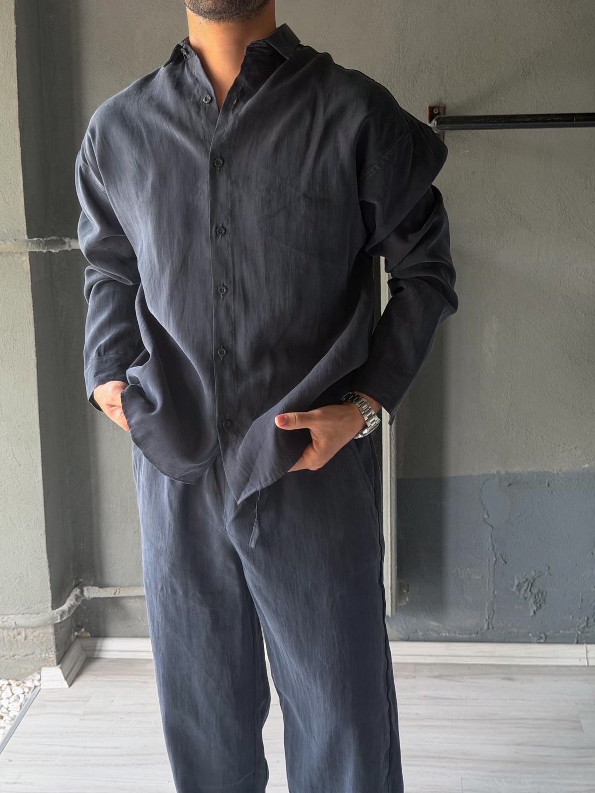 Oversize Tensel Kumaş Alt-üst Takım