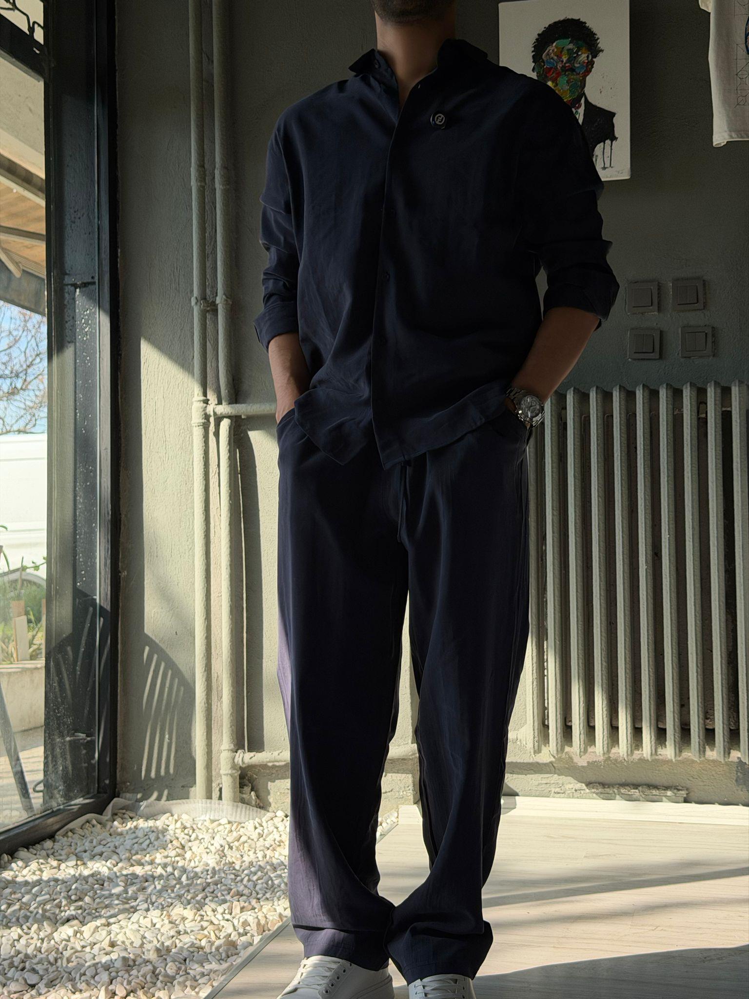 Oversize Tensel Kumaş Alt-üst Takım