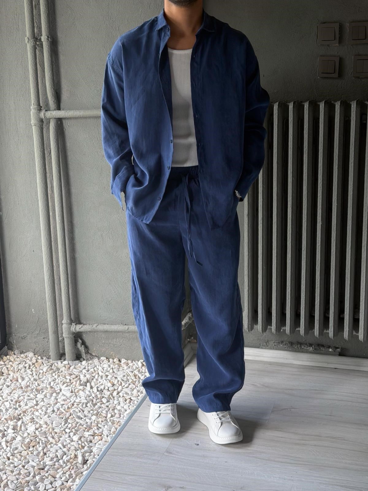 Oversize Tensel Kumaş Alt-üst Takım