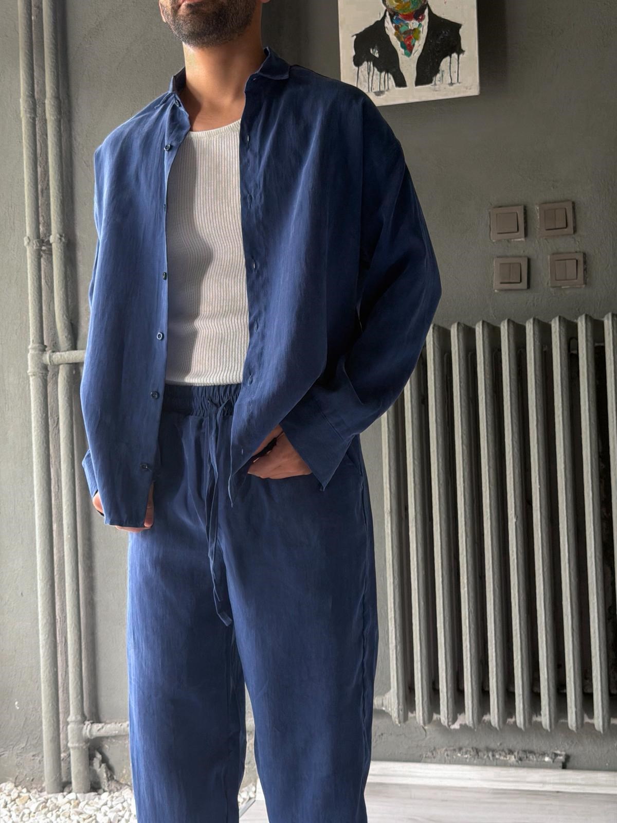 Oversize Tensel Kumaş Alt-üst Takım