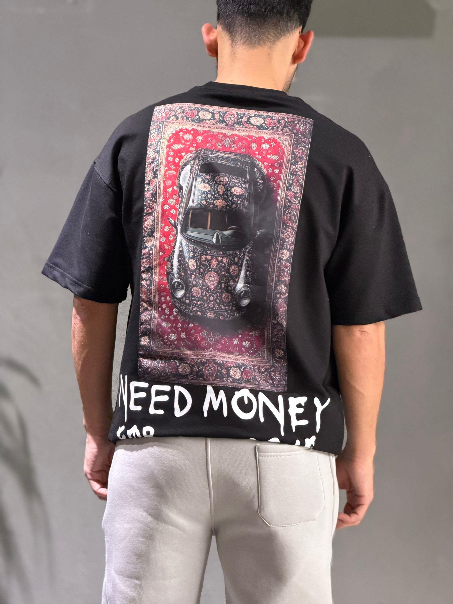 Overszie Baskılı Patch Printing T-shirt