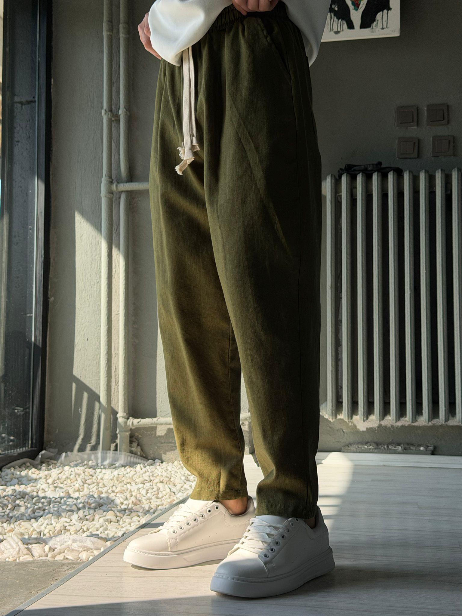 salaş keten pantalon