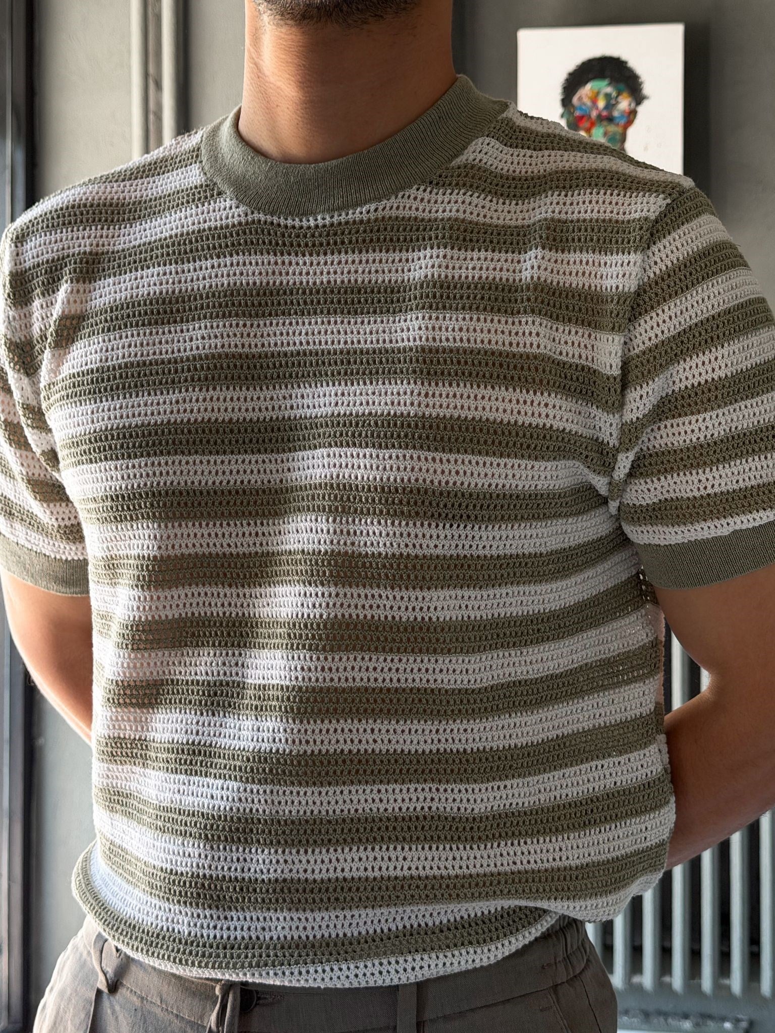Triko Örme Kumaş Casual T-shirt