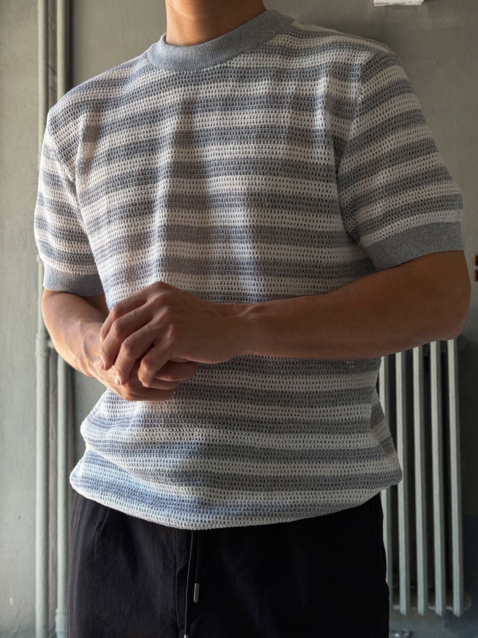 Triko Örme Kumaş Casual T-shirt