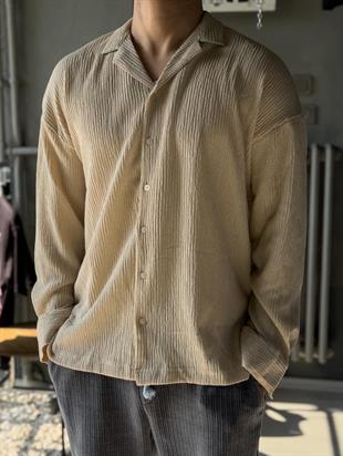 apaç yaka oversize gömlek