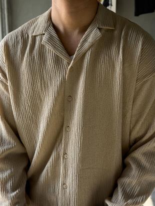 apaç yaka oversize gömlek