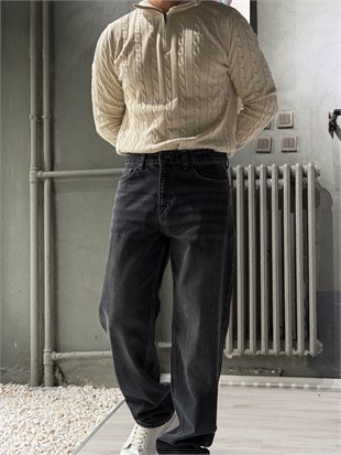 Baggy Fit Kot Pantolon