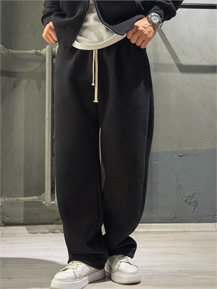 Baggy Fit Şardonlu Pantolon