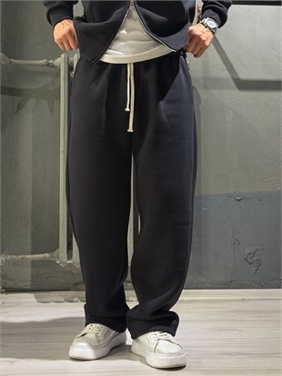 Baggy Fit Şardonlu Pantolon