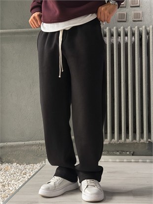Baggy Kalıp Şardonlu Pantolon