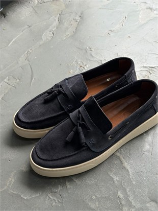 Hakiki Süet Deri Loafer Ayakkabı