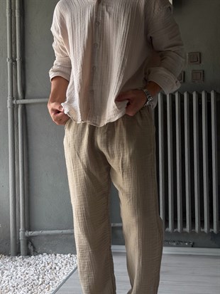 Müslim Kumaş Baggy Pantolon