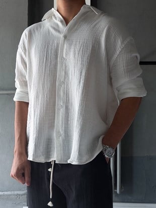Muslim Kumaş Oversize Gömlek