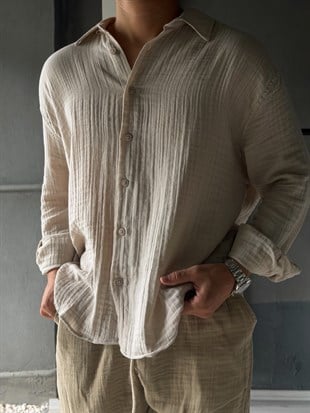 Muslim Kumaş Oversize Gömlek