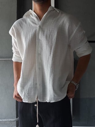 Muslim Kumaş Oversize Gömlek