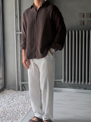 Muslim Kumaş Oversize Gömlek