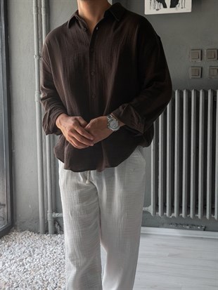 Muslim Kumaş Oversize Gömlek