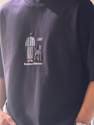 Nakışlı Oversize T-shirt