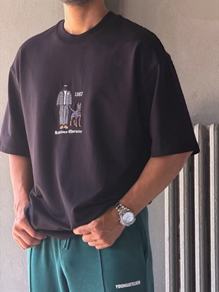Nakışlı Oversize T-shirt