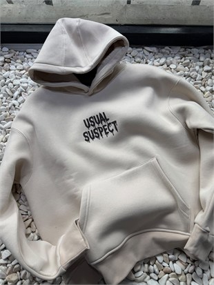 Oversize baskı detaylı sweatshırt