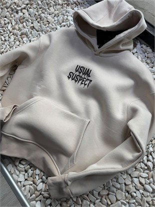 Oversize baskı detaylı sweatshırt