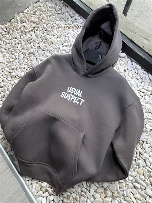Oversize baskı detaylı sweatshırt