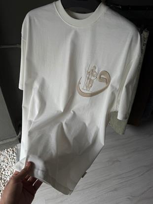 Oversize Baskılı Nakışlı T-shirt