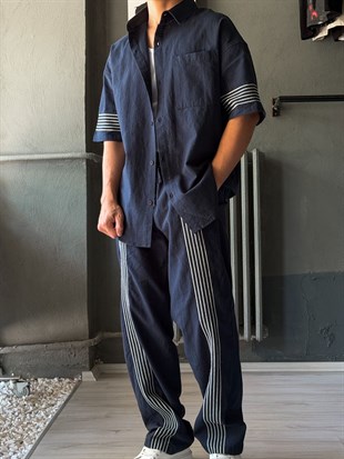 Oversize Gömlekli Alt-üst Takım